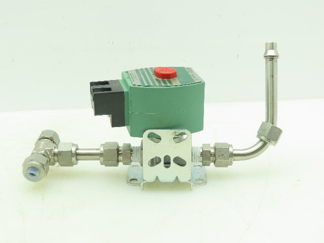 Asco Red-Hat OFKB8262H188VMB Numatic Solenoid Valve SS 2-Way 1/4"NPT 70PSI 24VDC