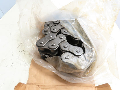 Webster 180-2 Two Strand Steel Double Roller Chain #180 Riveted 2-1/4" Pitch 5'
