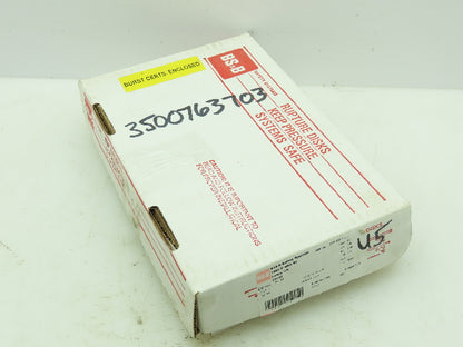 BS&B Safety Systems 1172579,BIN;DV-U-05 Rupture Disk 3" Type DV 15 PSIG @ 150°F