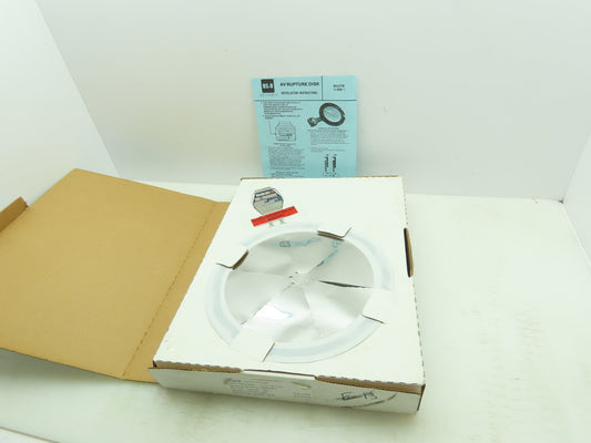 BS&B Safety Systems 013668 BIN: VD-E-13 Rupture Disk 8" Type AV 2.4 PSID @ 72°F
