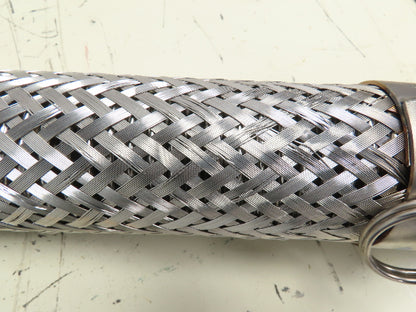 Branham 2" x 48" Stainless 316L SS Braided Flex Hose 2" Flanged x 2" Cam Lock