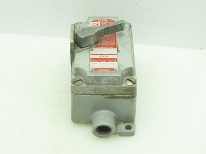 Killark XSS-53 Manual Motor Starter For Hazardous Location 600V 2HP 3-PH 3-Pole