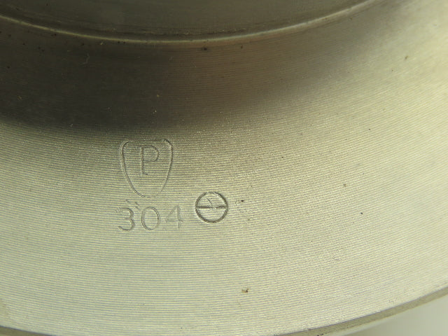 Sanitary Flow In-Line Cylinder Sight Glass Indicator 4" Pipe 304 SS Slip Socket