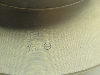 Sanitary Flow In-Line Cylinder Sight Glass Indicator 4" Pipe 304 SS Slip Socket