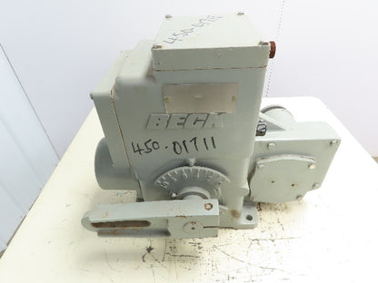 Beck 11-207 Electric Motor Rotary Valve Actuator 1Ph 120V 300VA 6/12A Handwheel