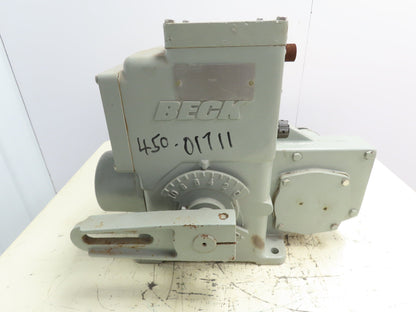 Beck 11-207 Electric Motor Rotary Valve Actuator 1Ph 120V 300VA 6/12A Handwheel