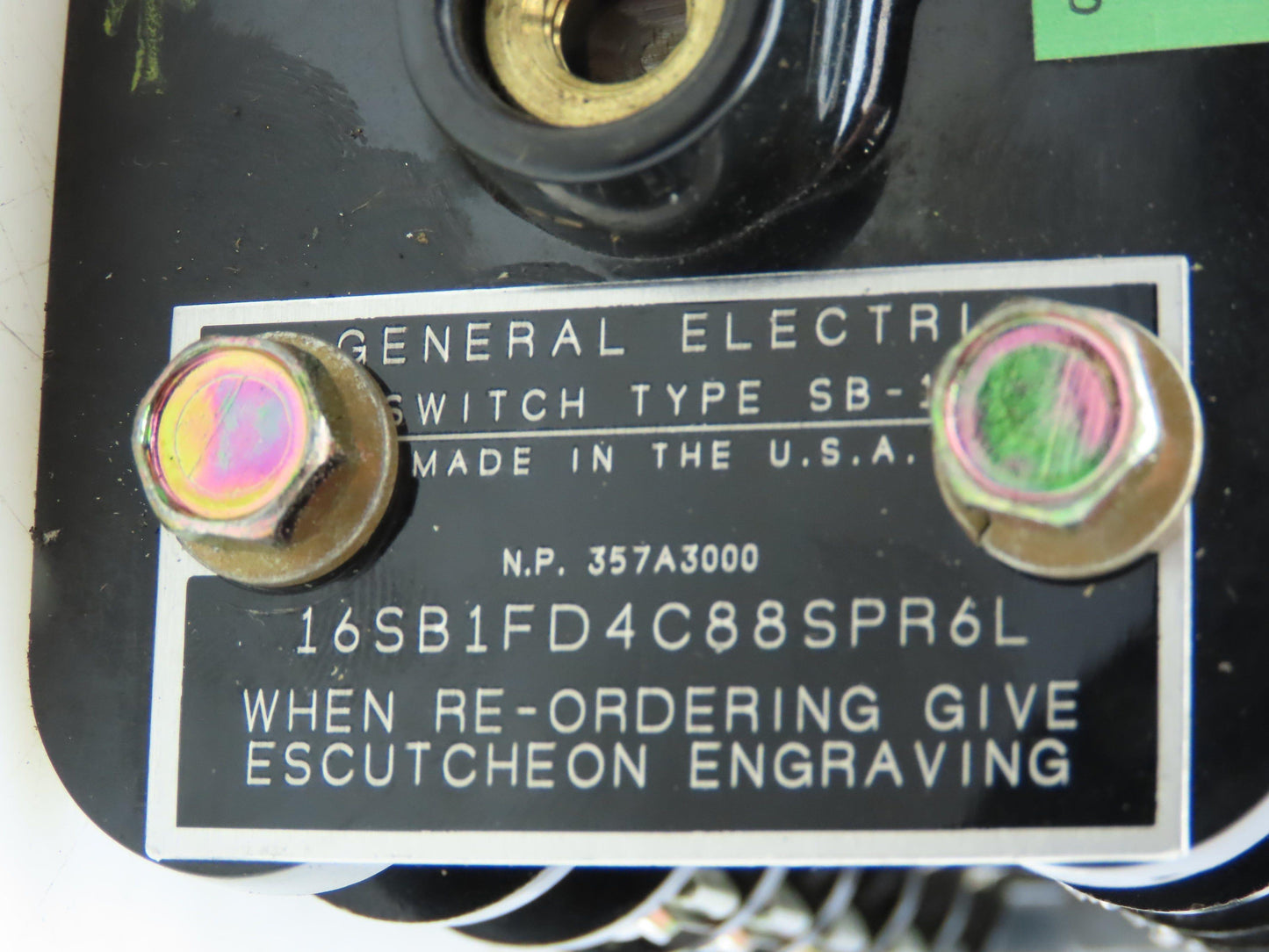 General Electric GE Rotary Cam Switch SB-1 11 Contact Points Breaker Control