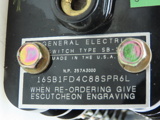 General Electric GE Rotary Cam Switch SB-1 11 Contact Points Breaker Control