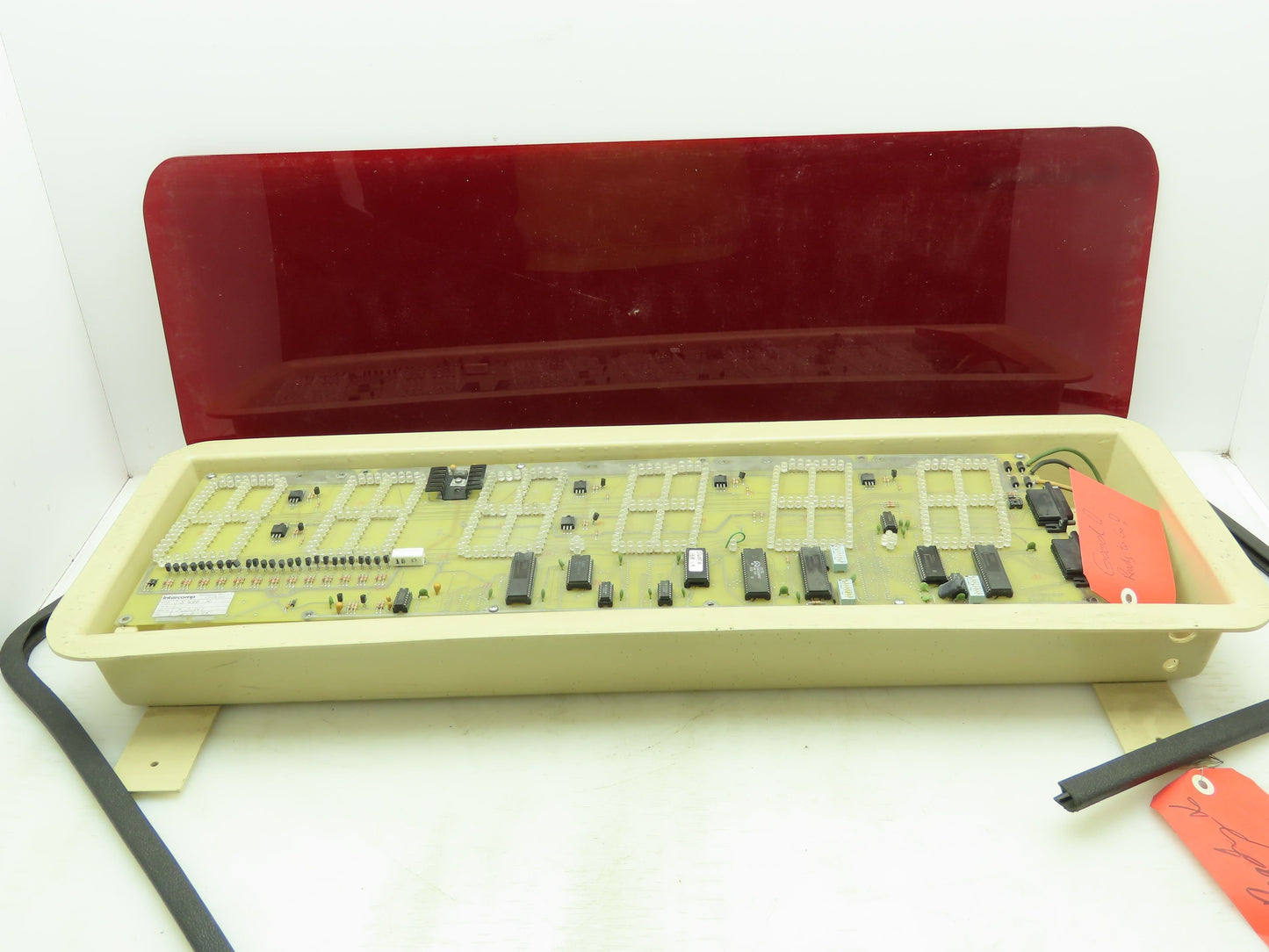 Intercomp S480HI Cabled Outdoor Alphanumeric Remote Red LED 6-Digit Display 120V