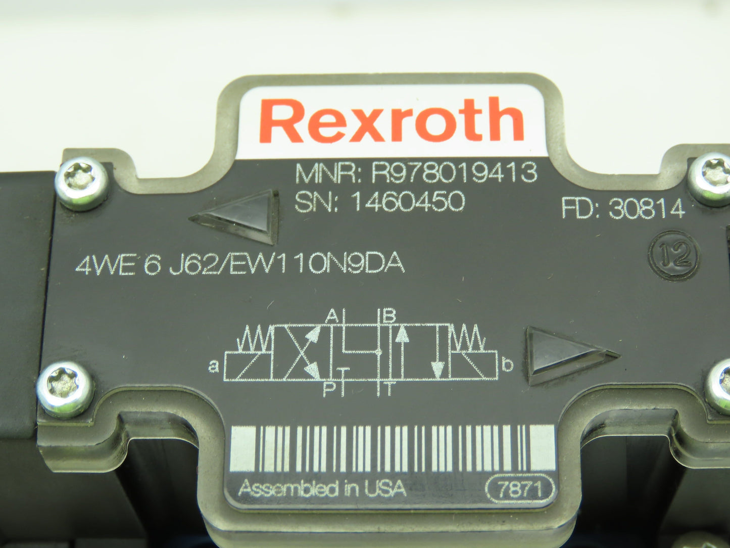 Rexroth H-4WEH / WE6 Hydraulic Directional Control Solenoid Spool Valve 120V