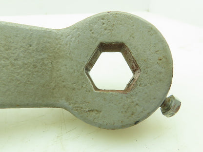 NGK 24" Manual Lever Valve Handle 1" Hex Steel Tapered