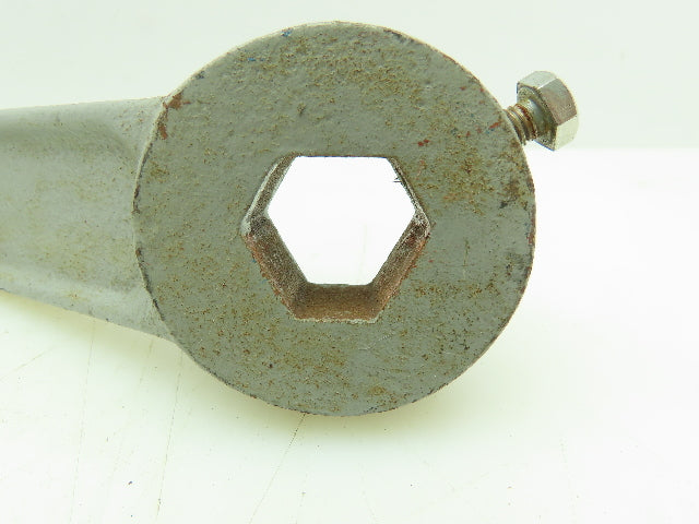 NGK 24" Manual Lever Valve Handle 1" Hex Steel Tapered