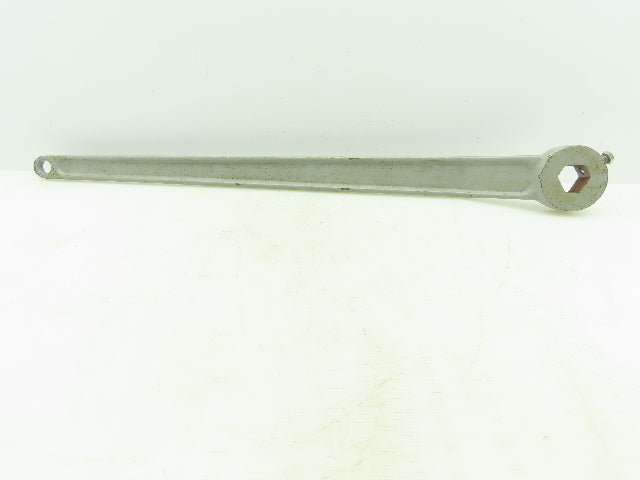 NGK 24" Manual Lever Valve Handle 1" Hex Steel Tapered