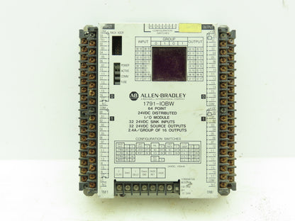 Allen Bradley 1791-IOBW Ser A Programmable Logic Controller 24VDC I/O Module **