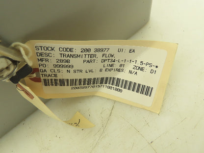 PEEK DPT3000 Electronic Differential Pressure Transmitter 34S11-1.5"WC 12-36VDC