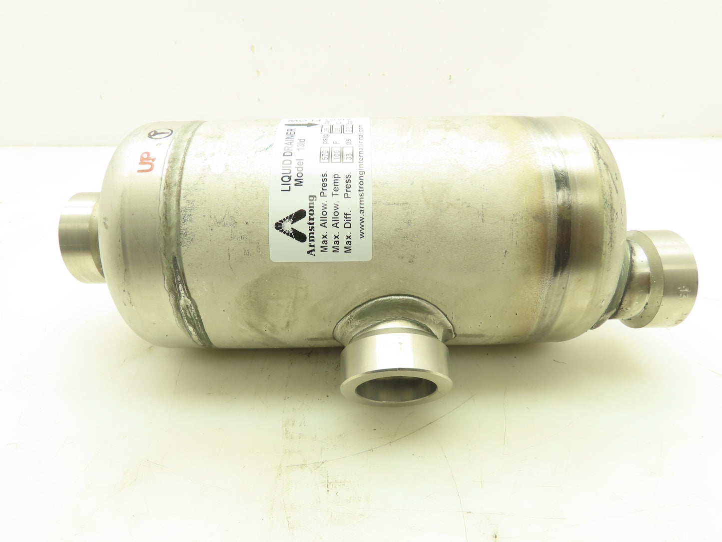 Armstrong Model 13LD SS Liquid Drainer Trap 3/8" Orifice 1"SW 570PSI 100°F