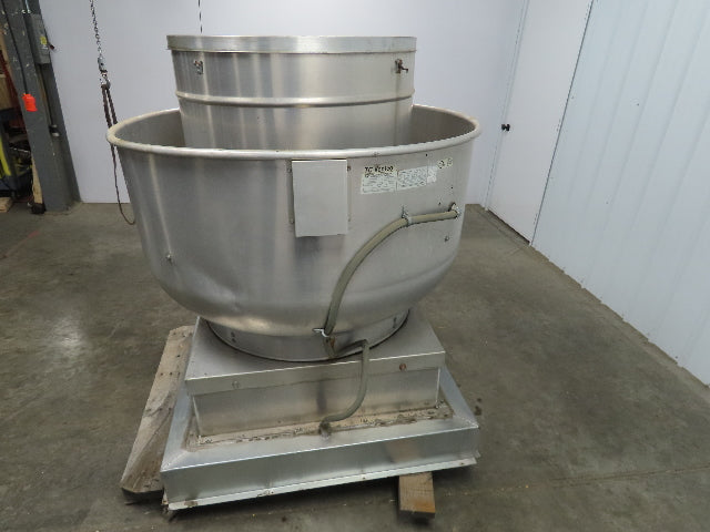 Twin City Fan BCRW-240 Wall Exhaust Belt Drive Fan, Backdraft Damper 2hp Motor