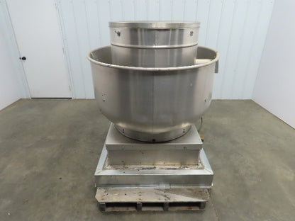 Twin City Fan BCRW-240 Wall Exhaust Belt Drive Fan, Backdraft Damper 2hp Motor