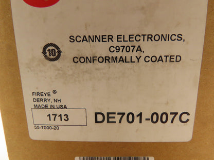 Fireye DE701-007C Flame All Fuel Scanner Sensor Detector 3/4  Conn NEMA 4 C9707A