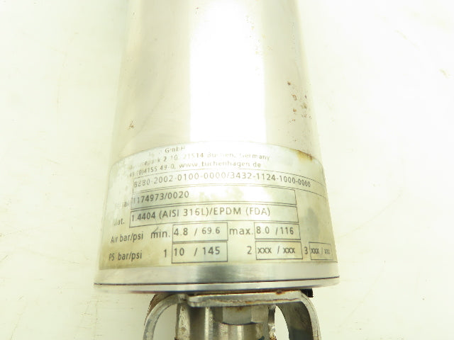 GEA 8880-2002-0100-0000 Pneumatic T-Smart Sanitary Butterfly Valve 2" PN10 316L