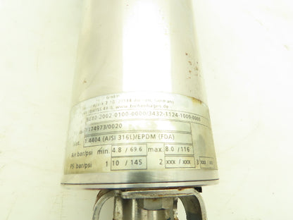 GEA 8880-2002-0100-0000 Pneumatic T-Smart Sanitary Butterfly Valve 2" PN10 316L