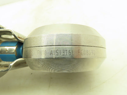 GEA 8880-2002-0100-0000 Pneumatic T-Smart Sanitary Butterfly Valve 2" PN10 316L