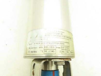 GEA 8880-2002-0100-0000 T-Smart Pneumatic Actuator 1" Stainless Sanitary Valve