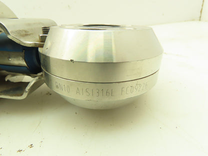 GEA 8880-2002-0100-0000 T-Smart Pneumatic Actuator 1" Stainless Sanitary Valve