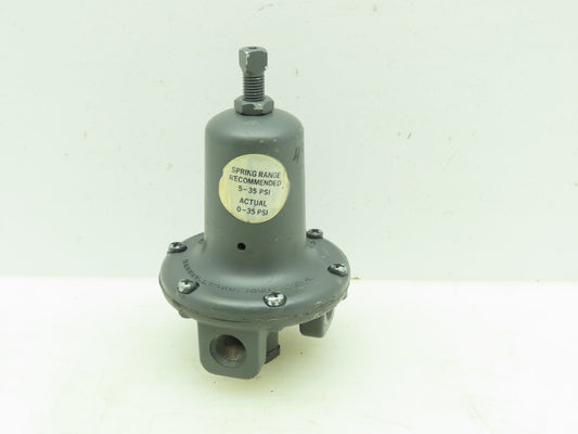 Fisher Controls Pressure Regulator. 0-35psi 1/4 NPT Pneumatic Air Adjustable
