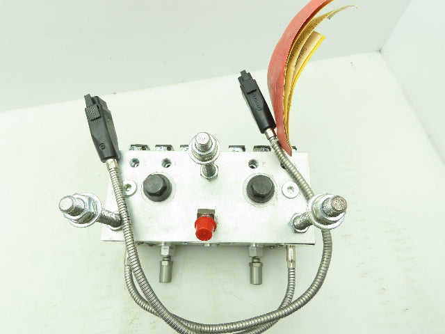 Nordson 1061583 Heater Manifold 240v 1200 Watt with 6 SA14B Hot Melt Gun Modules