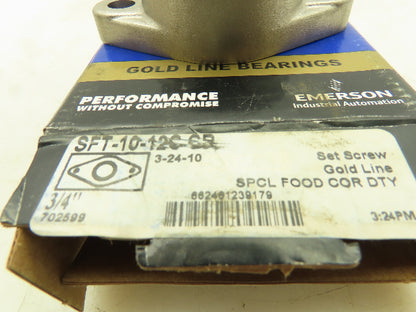 Seal Master SFT-10-12C-CR Flange-Mount Ball Bearing Unit 3/4"B Set Screw Locking