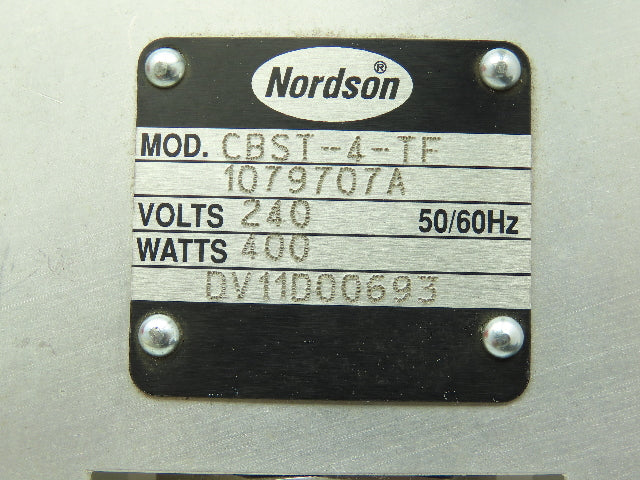 Nordson CBST-4-TF 1079707A Heater Manifold 240v 400 Watt with 2 SA11C Modules