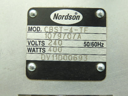 Nordson CBST-4-TF 1079707A Heater Manifold 240v 400 Watt with 2 SA11C Modules