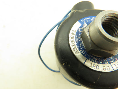 Peter Paul 74009ZCV Pneumatic Solenoid Valve 125PSI 5/32"Orifice 120V 1/4"NPT