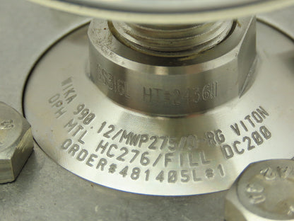 Wika Instrument 232.54 4 60PSI 1/2 L Flanged Process Connection Pressure Gauge