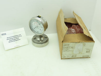 Wika Instrument 232.54 4 60PSI 1/2 L Flanged Process Connection Pressure Gauge