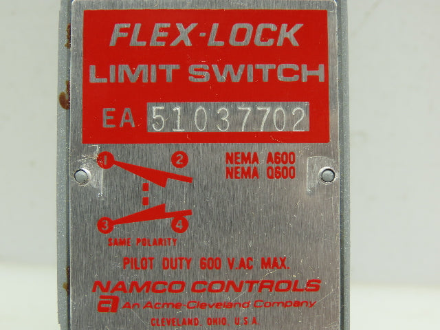 Namco EA51037702 Rotary FLEX-LOCK Limit Switch EA510 37702