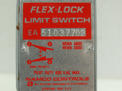 Namco EA51037702 Rotary FLEX-LOCK Limit Switch EA510 37702
