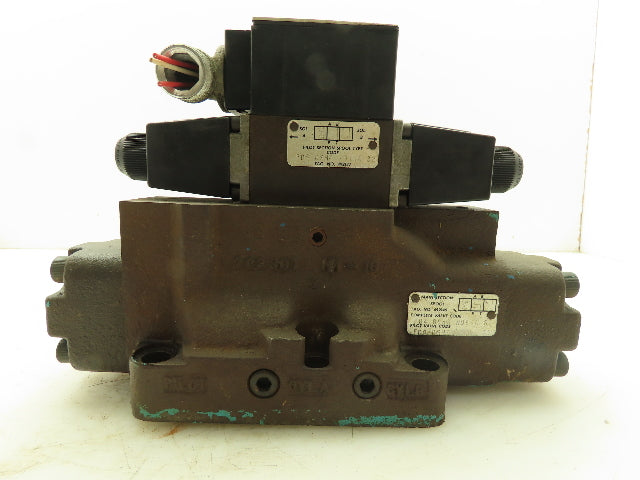 Bosch FD4 BSHS W06SA 62 Hydraulic Directional Solenoid Spool Valve 115V 3000PSI
