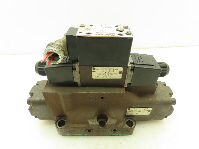 Bosch FD4 BSHS W06SA 62 Hydraulic Directional Solenoid Spool Valve 115V 3000PSI