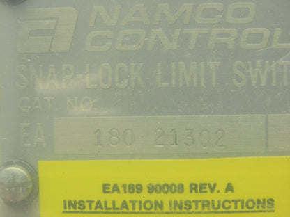 Namco EA180 21302 Rotary SNAP-LOCK Limit Switch EA180-21302