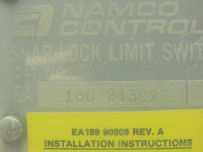Namco EA180 21302 Rotary SNAP-LOCK Limit Switch EA180-21302