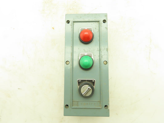 GE CR2940FC203A 2-Position Selector Switch 3.5"x 9"Enclosure  w/Light Indicator