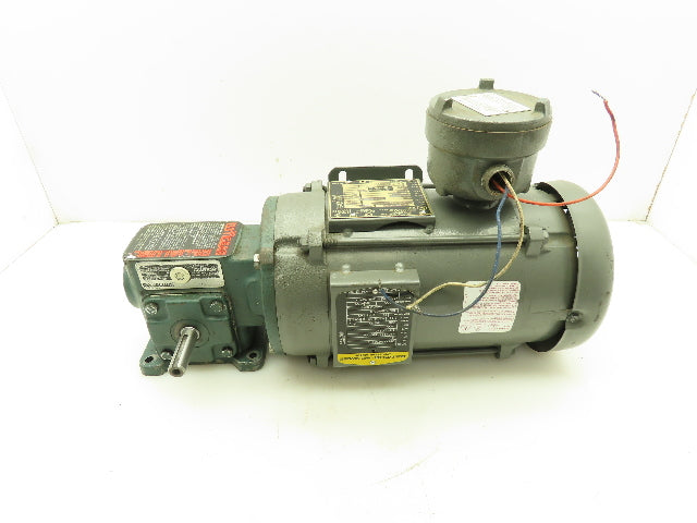MR96101 Tigear 133 Speed Reducer Gearbox 10:1 R 5/8" LH 3Ph 460V 1/2Hp Motor Haz