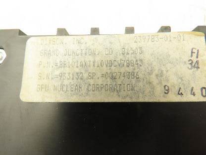 Dixson BB101AXTX10VDCV78843 AC Megawatt Meter 0-4 Edgewise Bargraph Indicator