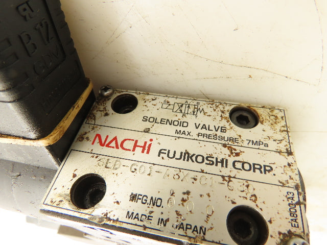Nachi SLD-G01-A3X-C1-G30 Hydraulic Directional Solenoid Modular Valve Stack