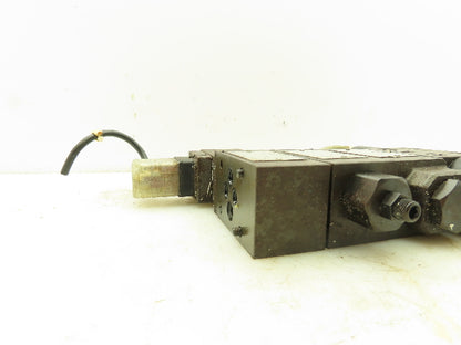 Nachi SLD-G01-E3X-C1-G30 Hydraulic Directional Dbl Solenoid Modular Valve Stack