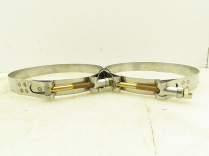 Clampco 95199-0700 Stainless Steel T-Bolt Expansion Clamp 1"W 7-1/4"ID LOT OF 2