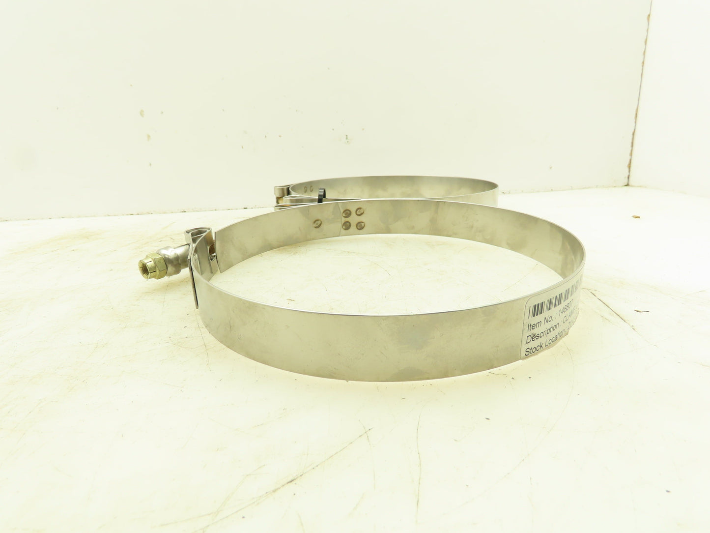 Clampco 95199-0700 Stainless Steel T-Bolt Expansion Clamp 1"W 7-1/4"ID LOT OF 2