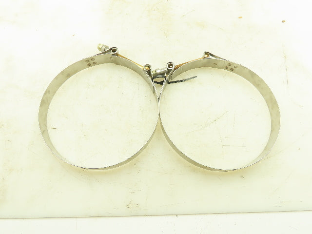 Clampco 95199-0700 Stainless Steel T-Bolt Expansion Clamp 1"W 7-1/4"ID LOT OF 2